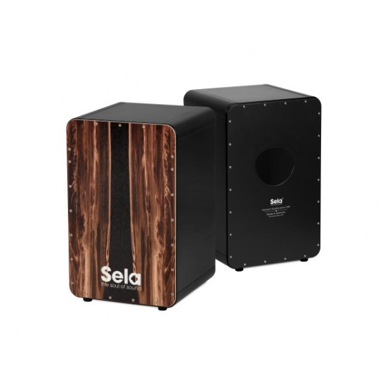 CAJON SELA CASELA SE089 PRETO TAMPO DARK NUT