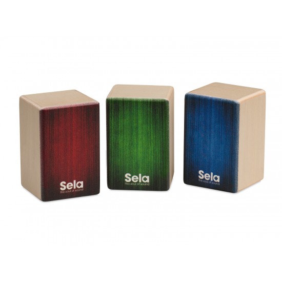 MINI CAJON SELA SHAKER SE108 SET PACK 3