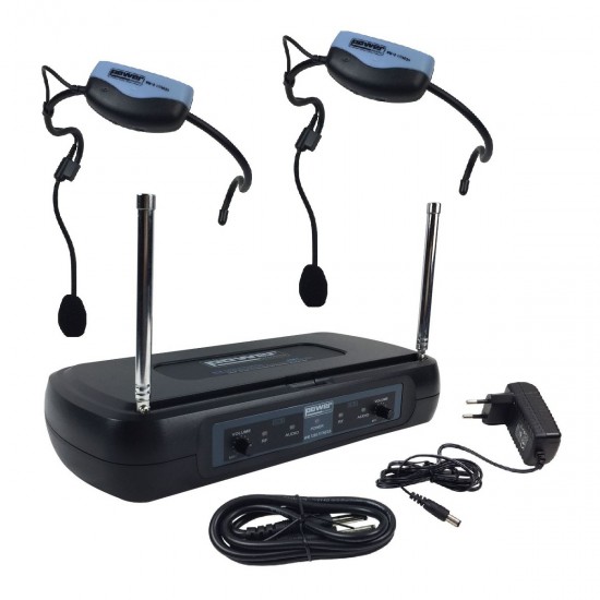 MIC SEM FIO POWER ACOUSTICS WM 7200 FITNESS DUPLO MIC SEM FIO POWER ACOUSTICS WM 7200 FITNESS DUPLO
